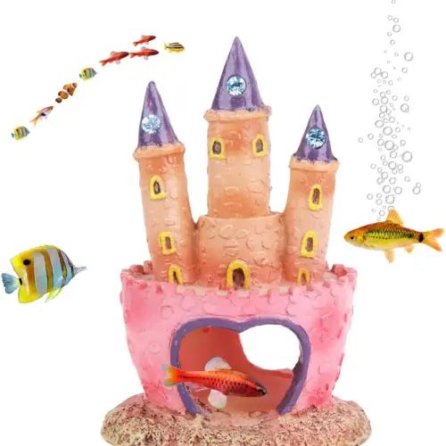 Cute Cartoon Aquarium Castle Decor
