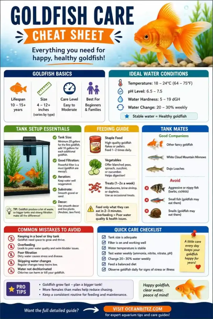 Goldfish Care sheet