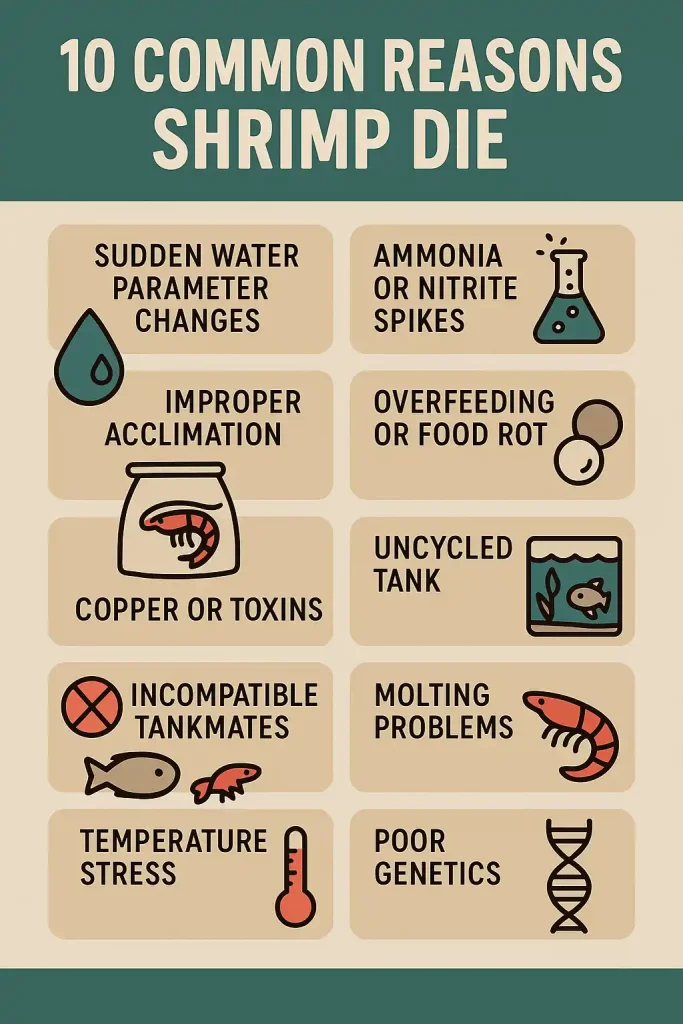 10 Reasons Shrimp Die in Aquariums