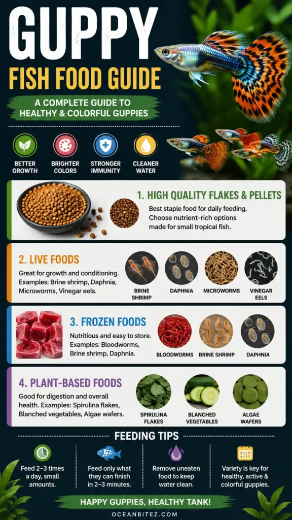 Guppy Fish Food Guide